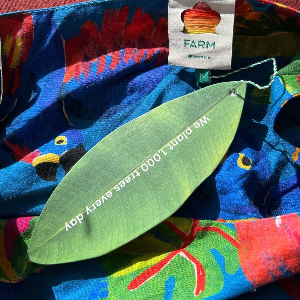 FARM Rio Multicolor Tropical One-Shoulder Maxi Dress - Picture 8 of 15